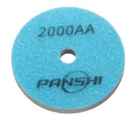HARFINGTON Diamond Sponge Polishing Pads 4" Dia 2000 Grit Emery Sand Fiber Polishing Pad Wet Use Buffing Pad for Stone Concrete Marble Grinder Polisher Buffing Wheel, Blue Grey