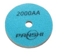 HARFINGTON Diamond Sponge Polishing Pads 5" Dia 2000 Grit Emery Sand Fiber Polishing Pad Wet Use Buffing Pad for Stone Concrete Marble Grinder Polisher Buffing Wheel, Blue Grey
