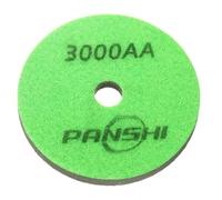 HARFINGTON Diamond Sponge Polishing Pads 5" Dia 3000 Grit Emery Sand Fiber Polishing Pad Wet Use Buffing Pad for Stone Concrete Marble Grinder Polisher Buffing Wheel, Green Dark Green