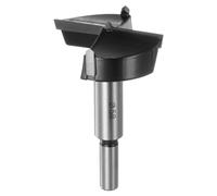 HARFINGTON Forstner Drill Bit 58mm (2-9/32") Tungsten Carbide Wood Forstner Bit Opener Cutter for Hinge Hole Drilling Woodworking, Black