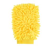 HARFINGTON Premium Chenille Microfiber Car Wash Mitts 9.8" x 7.9" Scratch Free Wash Gloves Absorbent Double Sided Plush Cleaning Drying Mitts for Car Washing Home Yellow