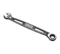 HARFINGTON Ratcheting Combination Wrench 8mm Stubby Wrench Metric High Carbon Steel Double 12-Point Box Open-Ended Ratchet Spanner Tool for Household Garage Workshop Auto Repairs, Black