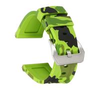 HARFINGTON Silicone Watch Bands 26mm Width Waterproof Quick Release Rubber Watch Bands with Silver Buckle for Men Women, Camo Light Green