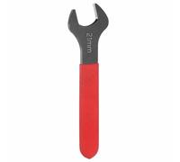 HARFINGTON Single Open End Wrench 21mm Metric 15 Degree Offset Angle U-Shaped Open Ended Spanner Small Flat Head Blackening Wrench with Red Shank for Automotive Repair Furniture Assembly