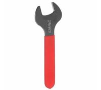 HARFINGTON Single Open End Wrench 25mm Metric 15 Degree Offset Angle U-Shaped Open Ended Spanner Small Flat Head Blackening Wrench with Red Shank for Automotive Repair Furniture Assembly