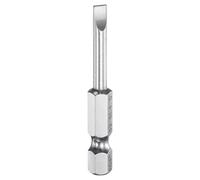 HARFINGTON SL4 Slotted Screwdriver Bits 4mm Slotted Tip 1/4" Hex Shank 50mm (2") Long Magnetic Flat Head S2 Steel Screw Driver Drill Bits Industrial Power Tools