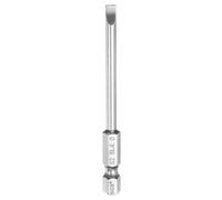 HARFINGTON SL4 Slotted Screwdriver Bits 4mm Slotted Tip 1/4" Hex Shank 75mm (3") Long Magnetic Flat Head S2 Steel Screw Driver Drill Bits Industrial Power Tools