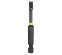 HARFINGTON SL5 Slotted Impact Screwdriver Bits 5mm Slotted Tip 1/4" Hex Shank 70mm (2.8") Long Magnetic Flat Head Phosphated S2 Steel Screw Driver Drill Bits Electric Power Tool