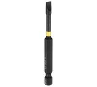 HARFINGTON SL5 Slotted Impact Screwdriver Bits 5mm Slotted Tip 1/4" Hex Shank 75mm (3") Long Magnetic Flat Head Phosphated S2 Steel Screw Driver Drill Bits Electric Power Tool
