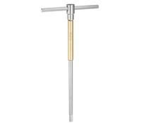 HARFINGTON Sliding T-Handle Hex Key Wrench 6mm CR-V Metric 3-Way Free Sliding Handle Sleeves for Home Repairs Mechanical Maintenance, Yellow Silver
