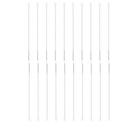 HARFINGTON Straw Cleaner Brush Set, 12 Inch Length 304 Stainless Steel and Nylon Bristles for Water Bottle Silicone Straw Sippy Cup Pipes, White (6mm OD, 20-Piece-Set)