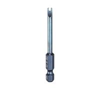 HARFINGTON U-Type Screwdriver Bit 1/4" Hex Shank U5 Magnetic Head 2.6" Length S2 Steel U-Shaped Screw Driver Bit for Repair Work Electric Screwdriver, Blue