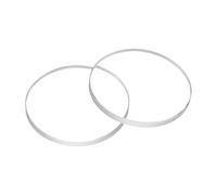 HARFINGTON Watch Crystal Glass Lens Beveled Edge Flat Round Ultra-Clear Glass Watch Face Crystals Len Dial Mirror Replacement Parts for Watchmaker, Clear, 17mm x 1.2mm, Contemporary