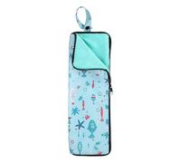 HARFINGTON Wet Umbrellas Bag 4.9" x 15" Superfine Fiber Strong Water Absorption Umbrella Case Cover Portable Waterproof Case for Storage Travel Home Outdoor, Sky Blue