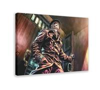 HARGZY Watchmen Rorschach Comic Book Poster Canvas Poster Wall Art Decor Print Picture Paintings for Living Room Bedroom Decoration 20x30inch(50x75cm)