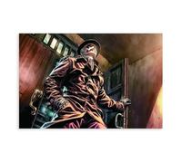 HARGZY Watchmen Rorschach Comic Book Poster Canvas Poster Wall Art Decor Print Picture Paintings for Living Room Bedroom Decoration 16x24inch(40x60cm)