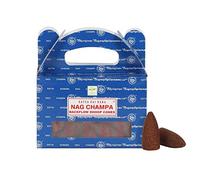 Hari Deals Satya Back Flow Incense Dhoop Cones Fragrant Smell Fragrances Agarbatti Sandal Wood Lavender Champ Musk Positive Vibes Namaste Nag Champa Reiki Rose 24 Cones (NAG CHAMP DHOOP (BACK FLOW))