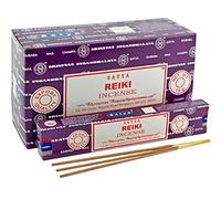 Hari Deals Satya Incense Stick Fragrances Sandal Wood Lavender Champ Musk Positive Vibes Namaste Nag Champa Reiki Rose 6 Packs (Reiki)