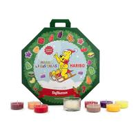 Haribo™ Advent calendar tea lights, scented candles, 24 tea lights, Duroplast & glass, festive ambiance, colourful