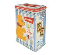 Haribo Aroma Tin The Real Ones Wire-Lock Storage Tin Metal Gummy Bears