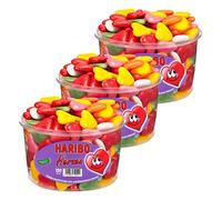 Haribo Baiser Hearts, Set of 3, Jelly, Jelly Beans Sweets, Foam Dragee Dragees/Dose