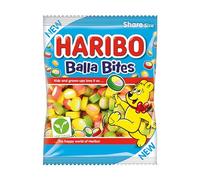 HARIBO Balla Bites Fruit Flavour Gummy Candy, Assorted Fruit Flavours with Soft Fondant Centre, 140g