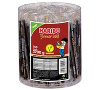 Haribo Bonner Gold Liquorice 150 Single Lakritzstangen Veggie
