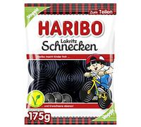 HARIBO Candy | HARIBO Licorice Snails | HARIBO Gummies | HARIBO Gummi Candy | 6,1 Ounce Total