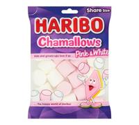 HARIBO Chamallows Pink & White Marshmallows - Soft & Fluffy Delight, Loved by All Ages, 140g