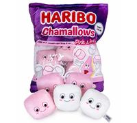 Haribo Chamallows Sweets Plushies Zip up Cushion Squashies Marshmallow Soft Toys
