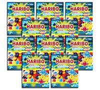 Haribo Crazy Quallies Sour 10 x 160 g Sour Fruit Gums with Foam Sugar Pack of 10