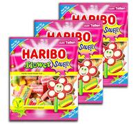 Haribo Flower Sour Vegan 3 x 160 g Pack of 3