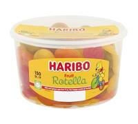 Haribo Fruit Snails, Gummy Bears, Wine Gummies, Fruit Gummies, 150 Units, 1200 g Tin by Haribo