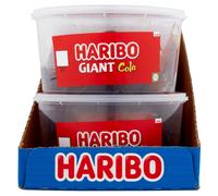 HARIBO Giant Happy Cola 4 x 40 Pieces Sweets Tub (720 g)