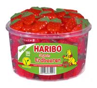 Haribo Giant Strawberries Fruit Gums Gelatin-Free Veggie 1350g