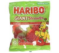 HARIBO Giant Strawbs 1.7kg, bulk sweets, 140g pack of 12