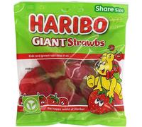 HARIBO Giant Strawbs 1.92kg, bulk sweets, 12 packs of 160g