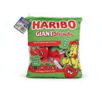 Haribo Giant Strawbs Plush Cushion 5 Strawberry Plushie Friends Gift UK