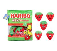 Haribo Giant Strawbs Plush Snack Bag Toy