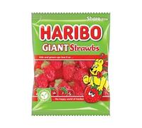 HARIBO Giant Strawbs 1.7kg, bulk sweets, 12 packs of 140g