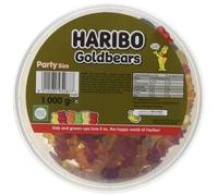 Haribo Gold Bears, Gummy Bear Bulk Sweets 4kg (4 x 1kg tubs)
