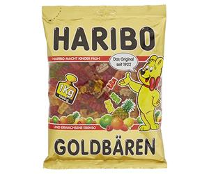 Haribo Goldbears, Fruit Gums, Winegums, Sweets, Bonbons, In Bag, 1 kg Packet
