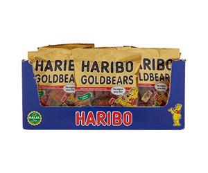 HARIBO Halal Goldbears - Fruity and Chewy Gummy Sweets - 100g x 24 Packs (Case)
