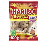HARIBO Halal Happy Cola Zing Fizzy Cola Flavour Gums