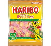HARIBO Halal Happy Peaches Fruit Flavour Gum Sugar Candy