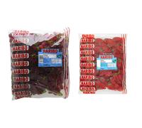 Haribo Happy Cherries 3kg Cherry Flavoured Sweets Bulk & Giant Strawbs 3kg bulk bag vegetarian sweets