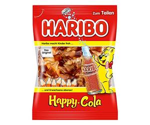 Haribo Happy Cola, 5 Piece Package, Gummy Bears, Wine Gums, Sweets, Bag, Pouch