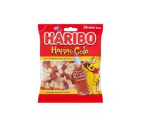 HARIBO Happy Cola Zing, Refreshing Cola Flavour Gummy Sweets, 140g (Pack of 12)