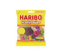 HARIBO Jelly Babies, Gummy Sweets with Super Juicy Flavours, 60 Grams (Pack of 20)