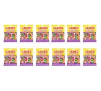 HARIBO Jelly Babies, With Super Juicy Flavours, 140g (Pack of 12)